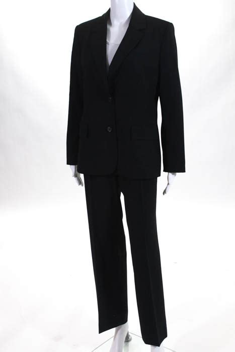 michael kors black wool suit|Michael Kors pantsuit.